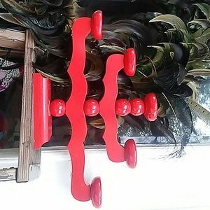 Beautiful Red Hand Made Fesitve Menorah